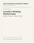 Sevenoaks-style 11+ Creative Writing Masterclass cover